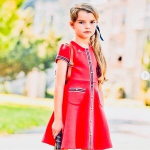 Janie and Jack equestrian Red Dress